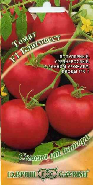 Описание сорта томатов «благовест»
