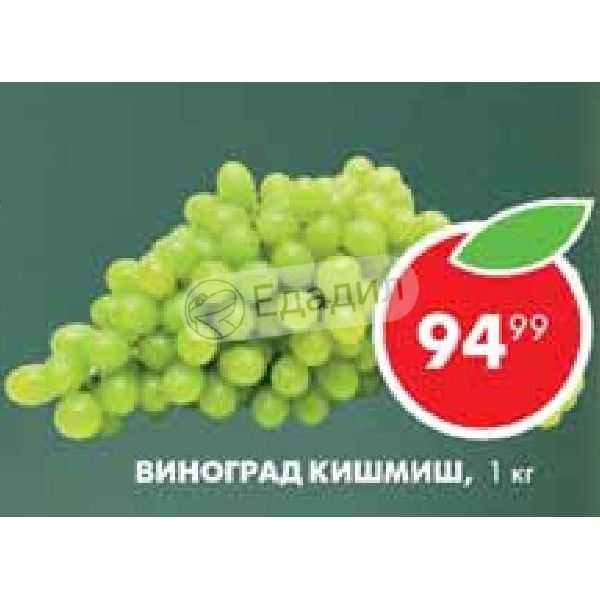 Калорийность черного винограда: количество калорий на 100 грамм