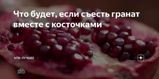 ᐉ как едят гранат с косточками или без - godacha.ru