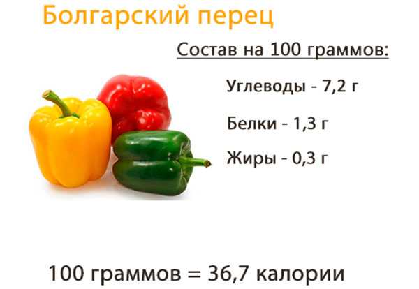 Болгарский перец: состав, калорийность, польза и вред для здоровья мужчин и женщин