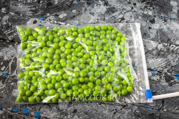 Заморозка зеленого горошка на зиму — рецепт с фото пошагово
