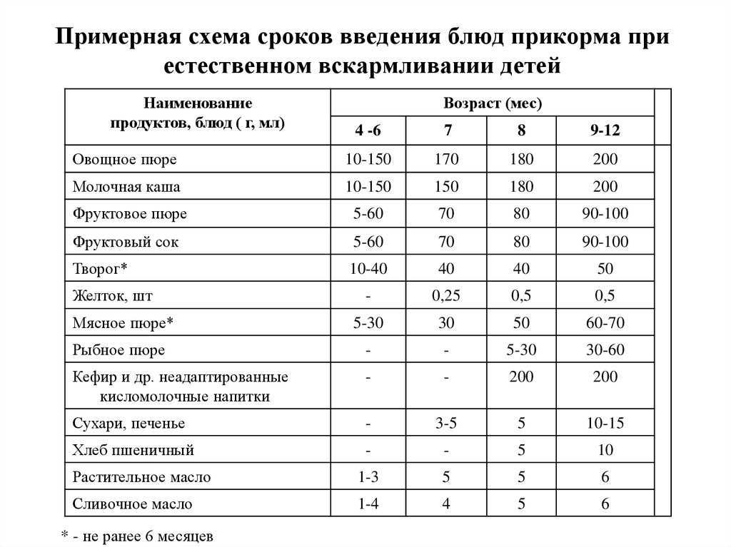 Как вводить в прикорм: кашу, мясо, творог