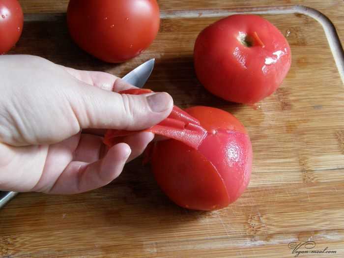 Очищенные помидоры на зиму в собственном соку