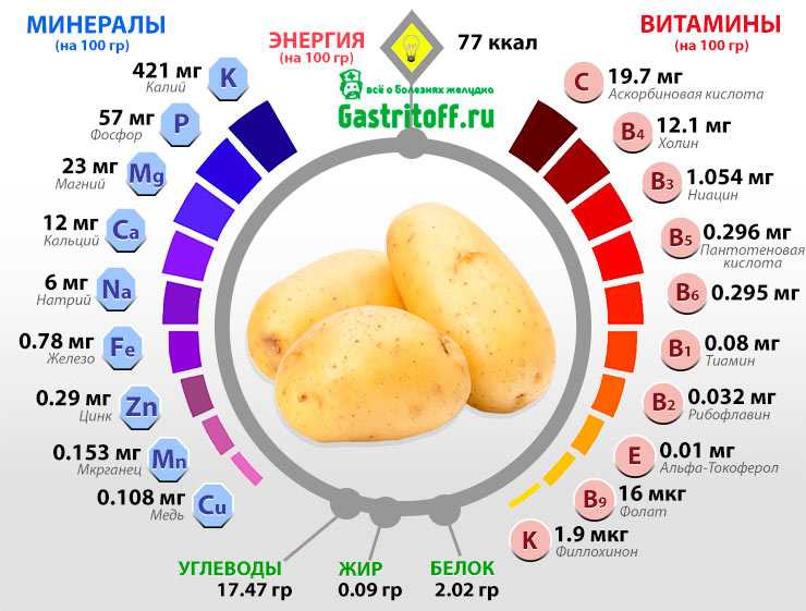 Сырой картофель, польза и вред для организма человека