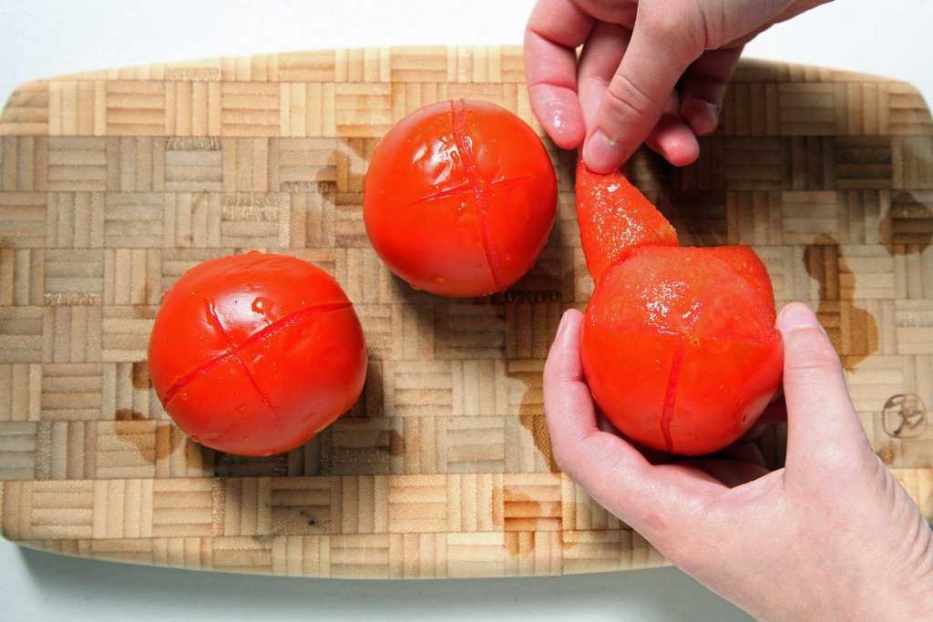 Как снять кожицу с помидора - wikihow