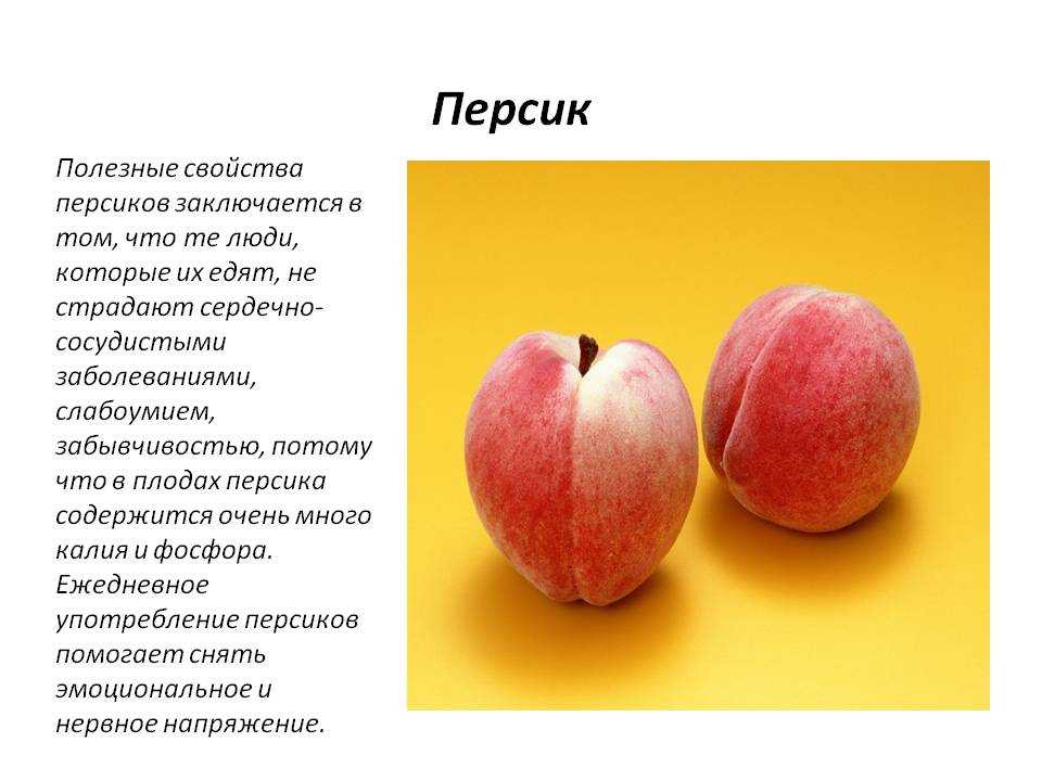 Персики польза и вред для здоровья
